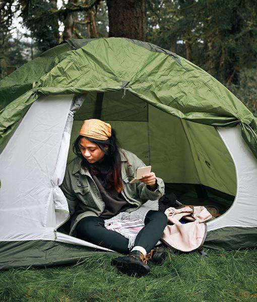Tent camping services